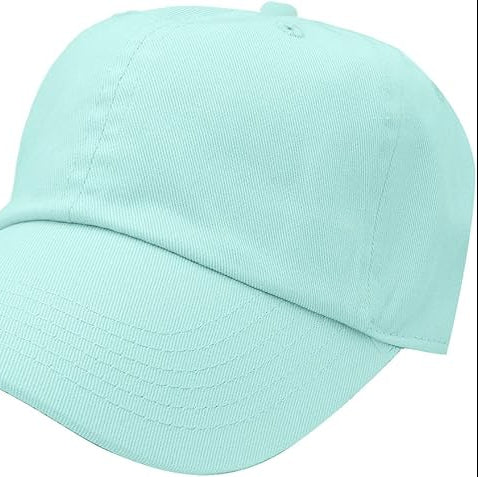 Classic Baseball Cap  Hat 100% Cotton Soft Adjustable Size