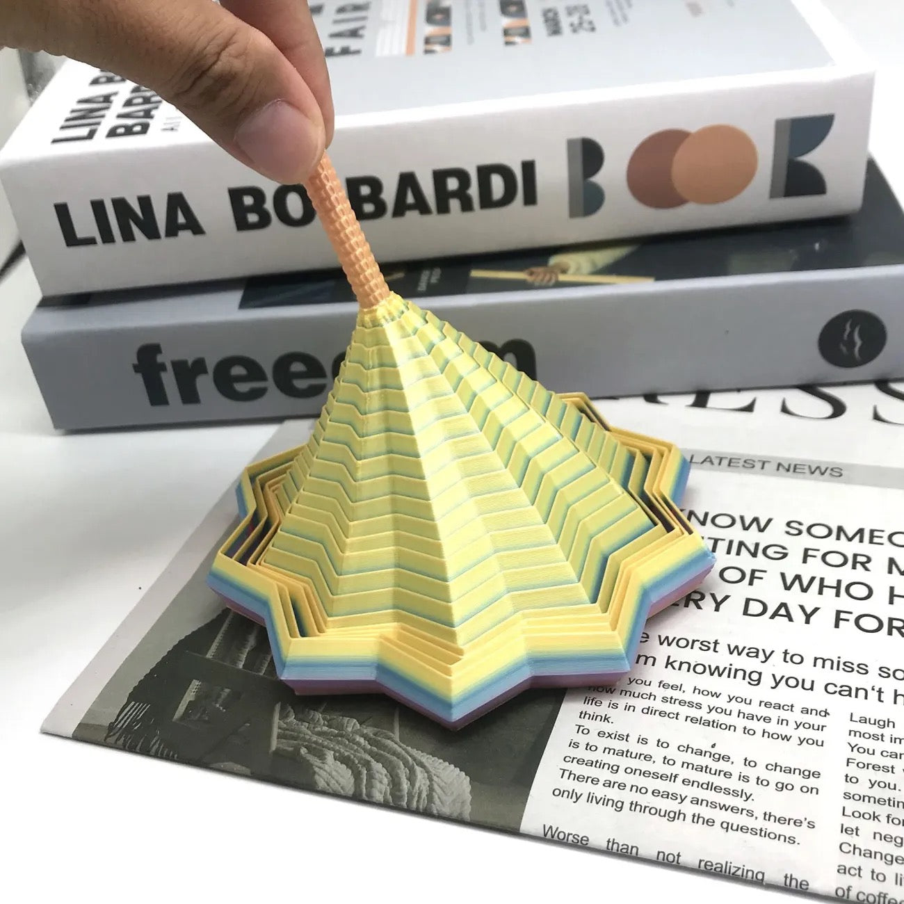 3D Printed Stress Relief Spiral Magic Stereo Geometric Educational Toy
