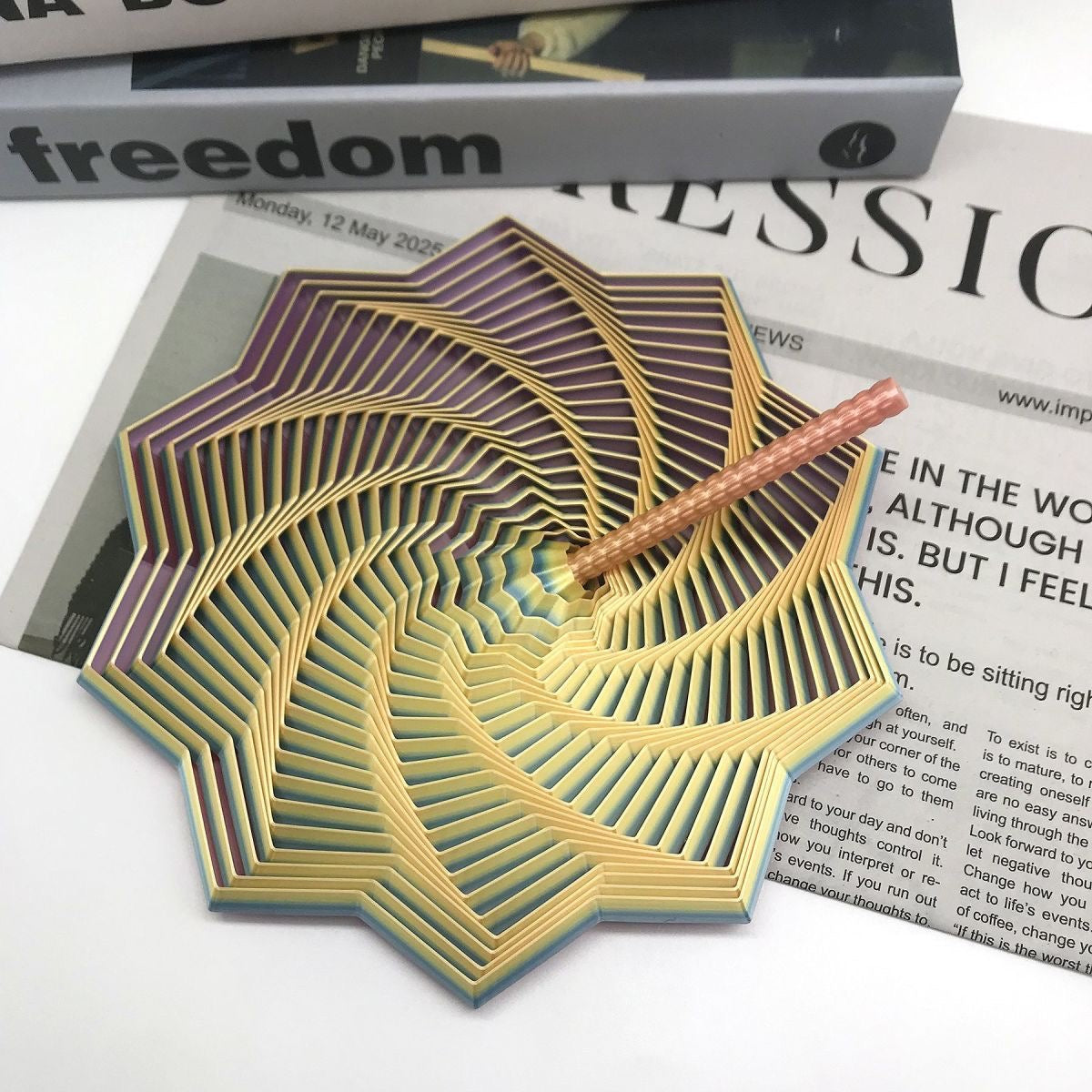 3D Printed Stress Relief Spiral Magic Stereo Geometric Educational Toy