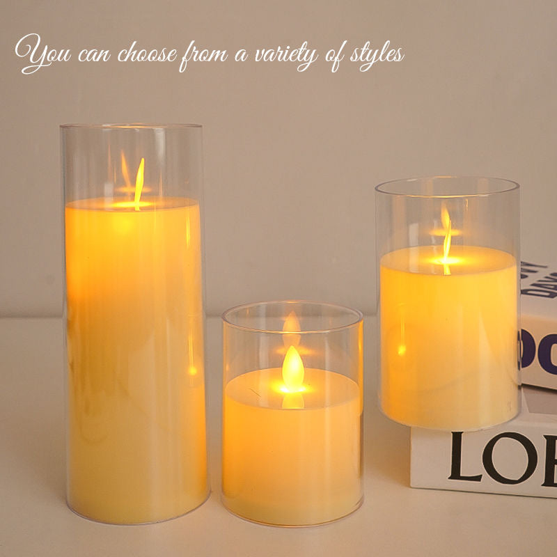 Rechargeable electronic candle romantic atmosphere light