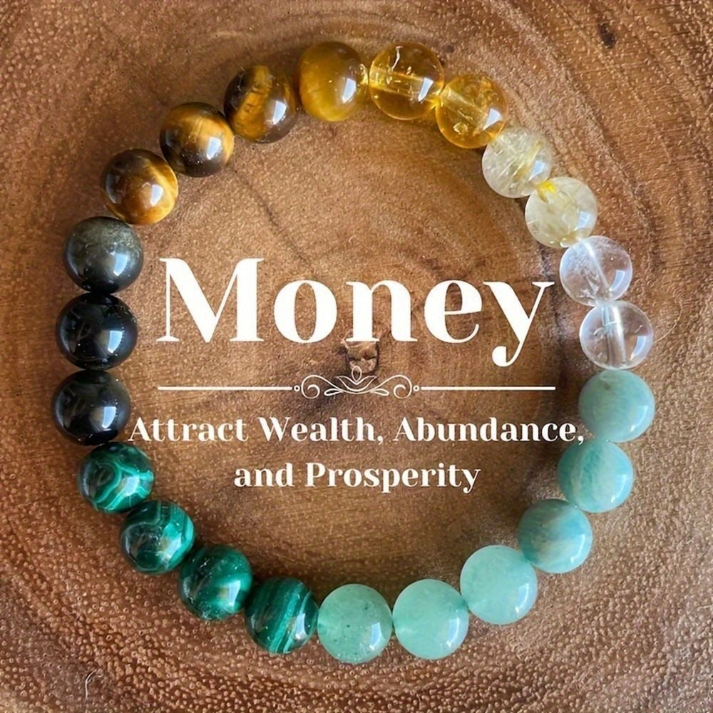Money Bracelet: Natural Stones for Wealth and Abundance